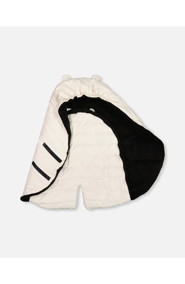 Deux par Deux Baby Unisex Snuggly Wrap Silver White For Car Seat And Stroller, Alternate, color,