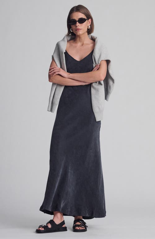 Mavi Jeans Maxi Slipdress In Black