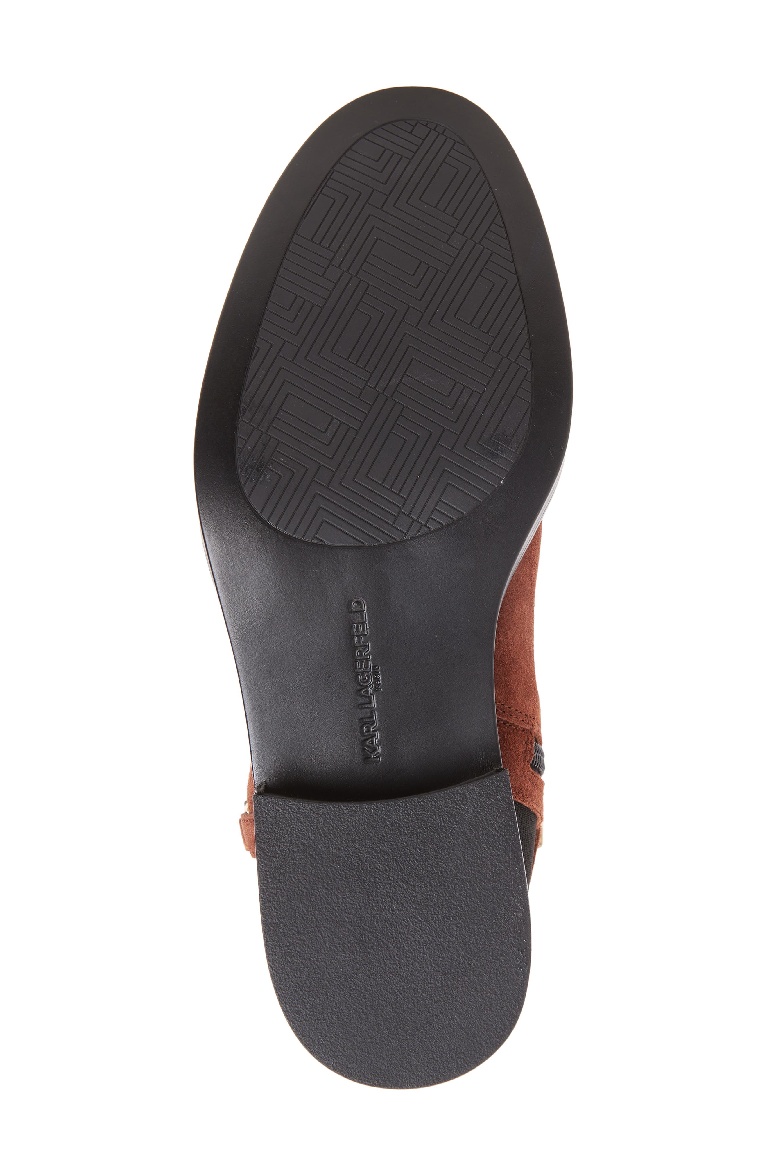 KARL LAGERFELD PARIS Verill Knee High Boot, Alternate, color, Cognac/ Black