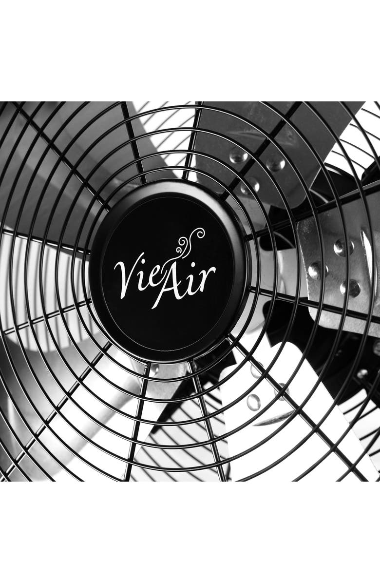Vie Air Industrial Heavy Duty Powerful and Quiet Metal High Velocity Tilting Pedestal Drum Fan, Alternate, color, Black