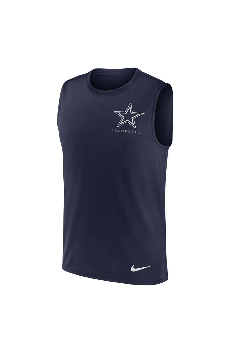 Nike Men's Nike Navy Dallas Cowboys Muscle Tank Top, Alternate, color, 