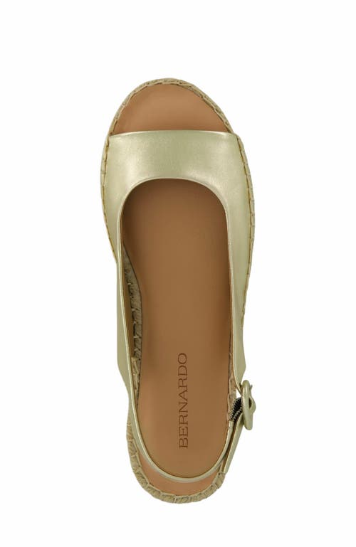 Bernardo Footwear Melila Espadrille Wedge In Champagne
