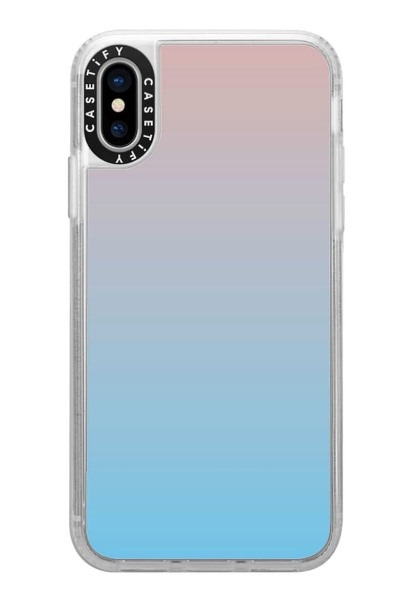 Blue Pink Gradient iPhone X/Xs Phone Case, Main, color, PINK/BLUE