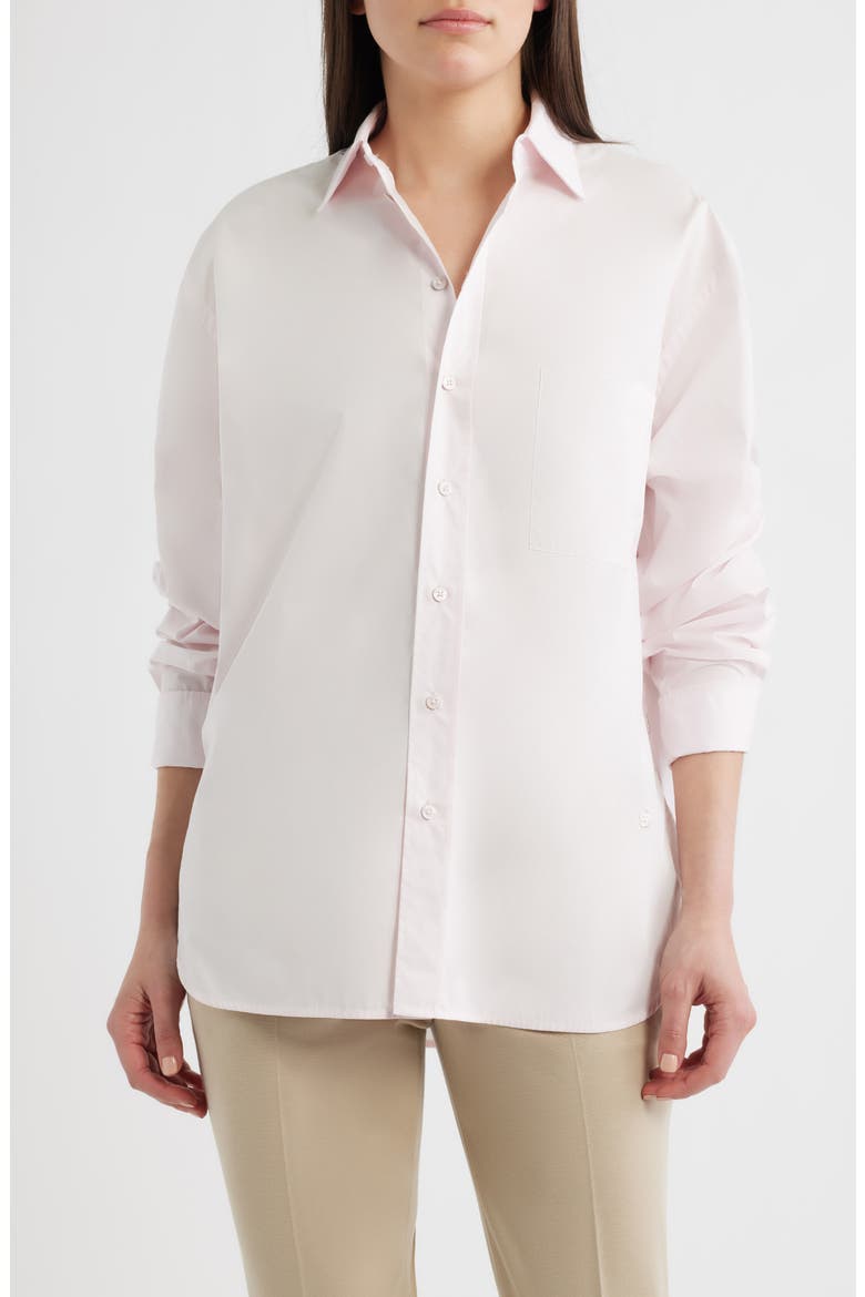 Saturday Button-Up Shirt, Main, color, OCEAN ROSE