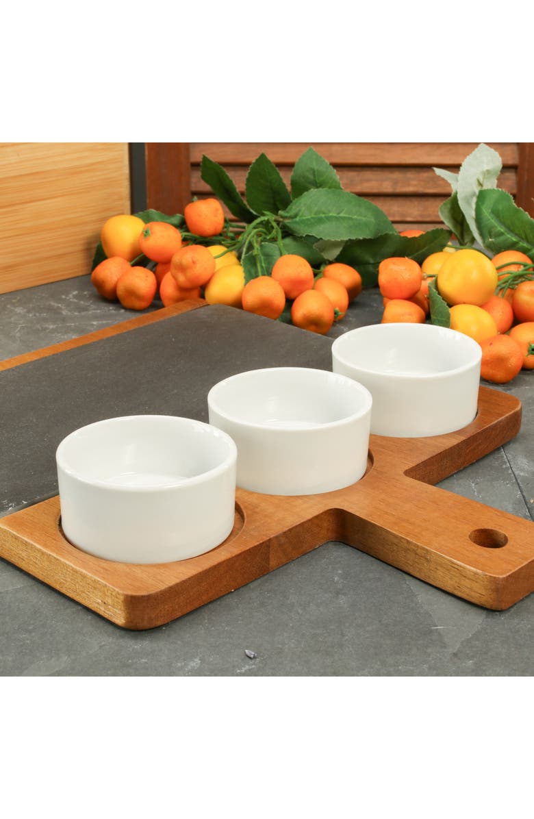 BIA Cordon Bleu Appetizer Serving Board & Cups, Alternate, color, Natural