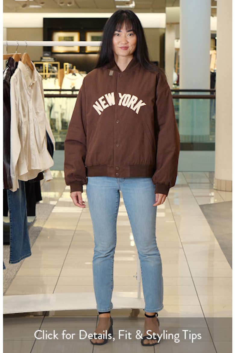 Big Apple Oversize Cotton Bomber Jacket video