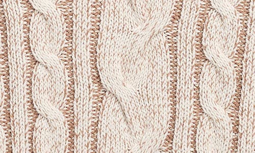 Design History Kids' Cable Knit V-neck Sweater In Neutral