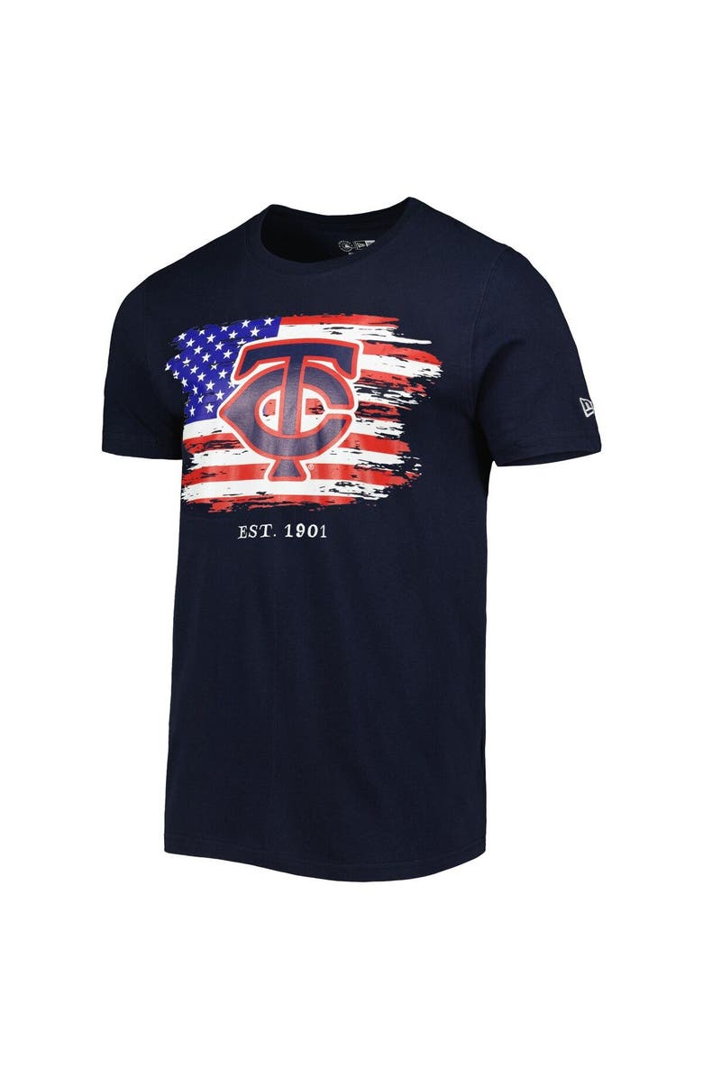 New Era Men's New Era Navy Minnesota Twins 4th of July Jersey T-Shirt, Alternate, color,