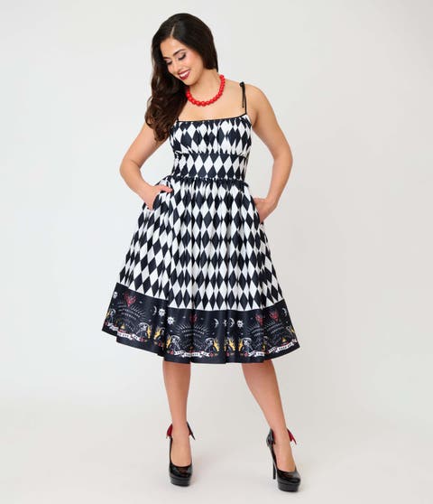 1950s Cotton Swing Dress