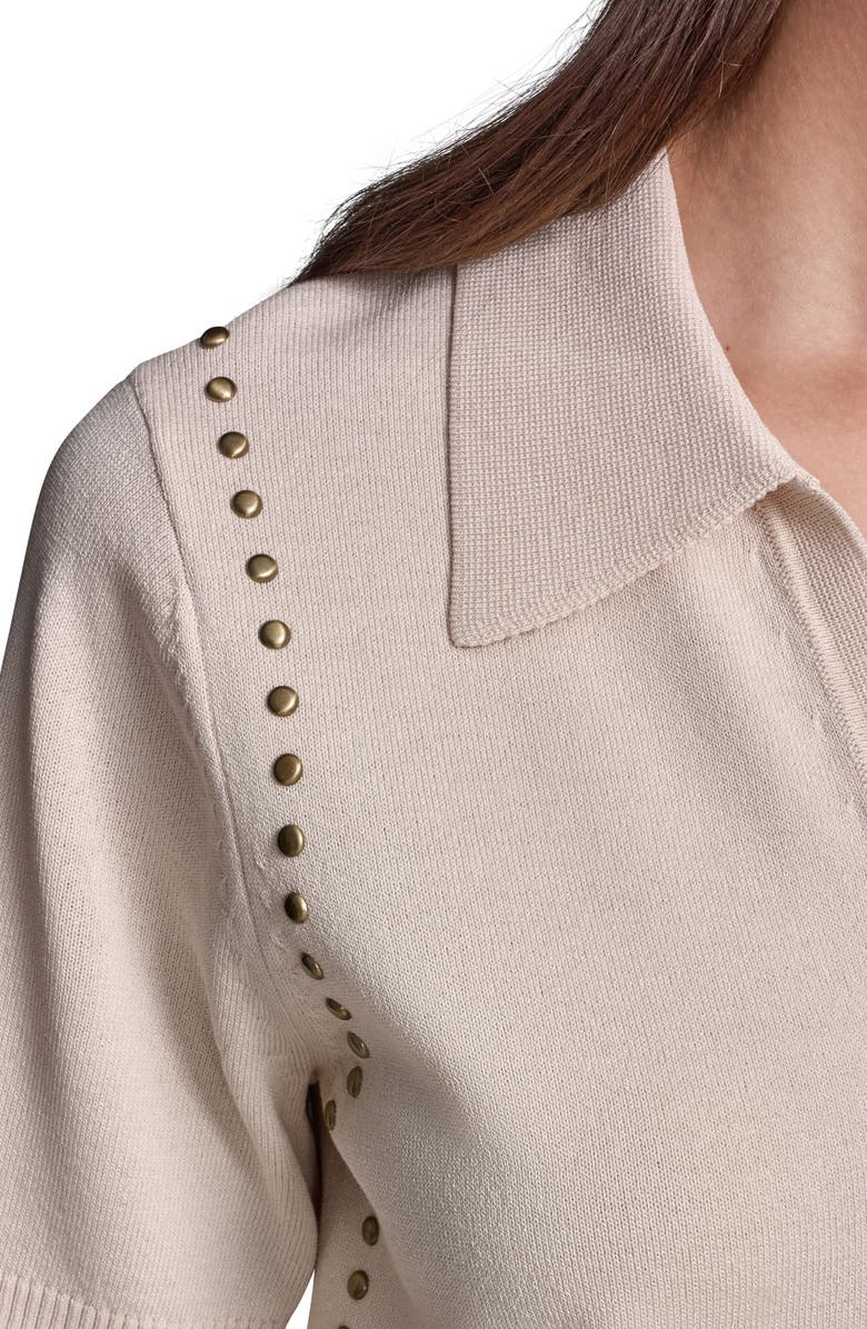 KARL LAGERFELD PARIS Stud Detail Sweater, Alternate, color,
