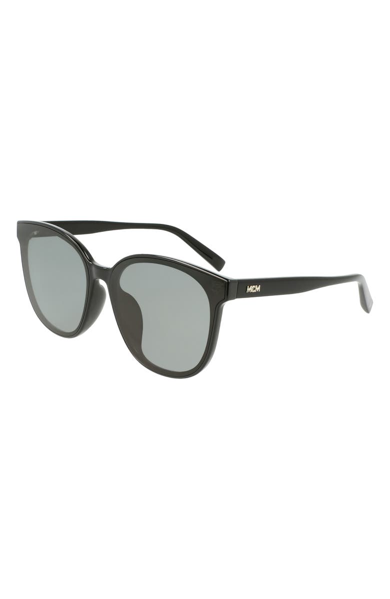 MCM 66mm Simple Logo Modified Rectangle Sunglasses, Alternate, color,