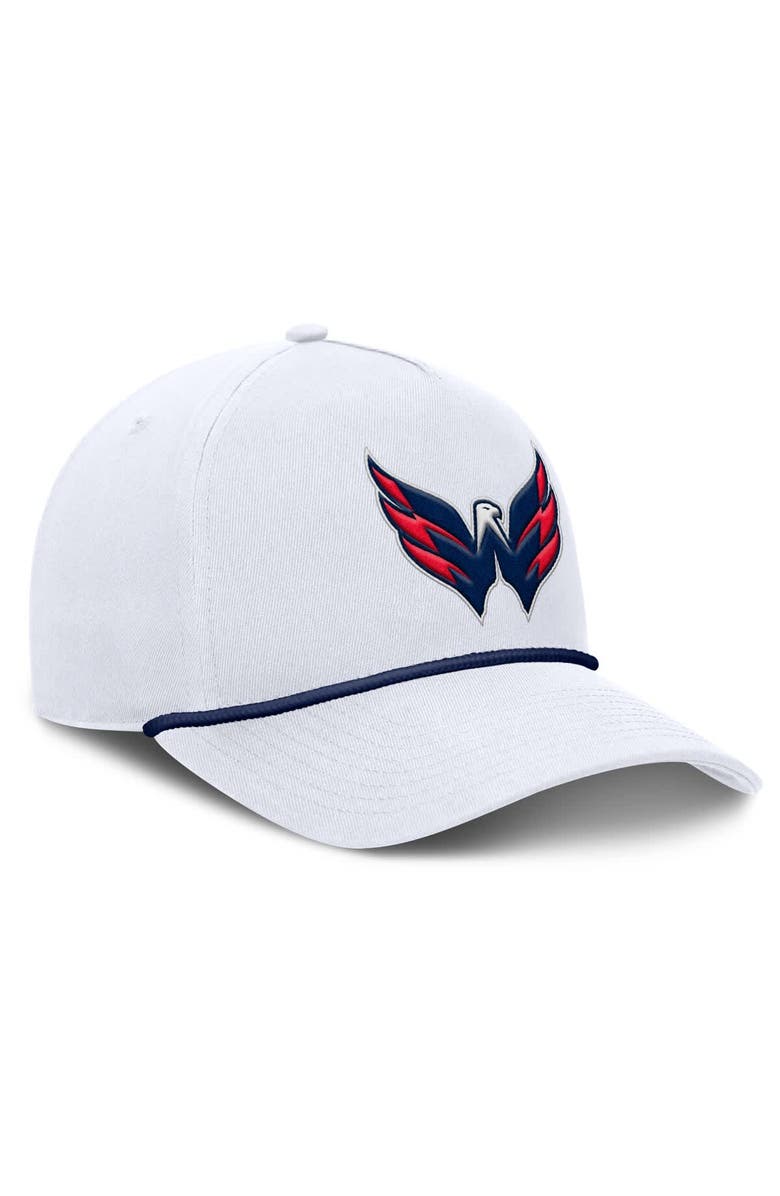FANATICS Men's Fanatics White Washington Capitals Rope A-Frame Adjustable Hat, Alternate, color, 