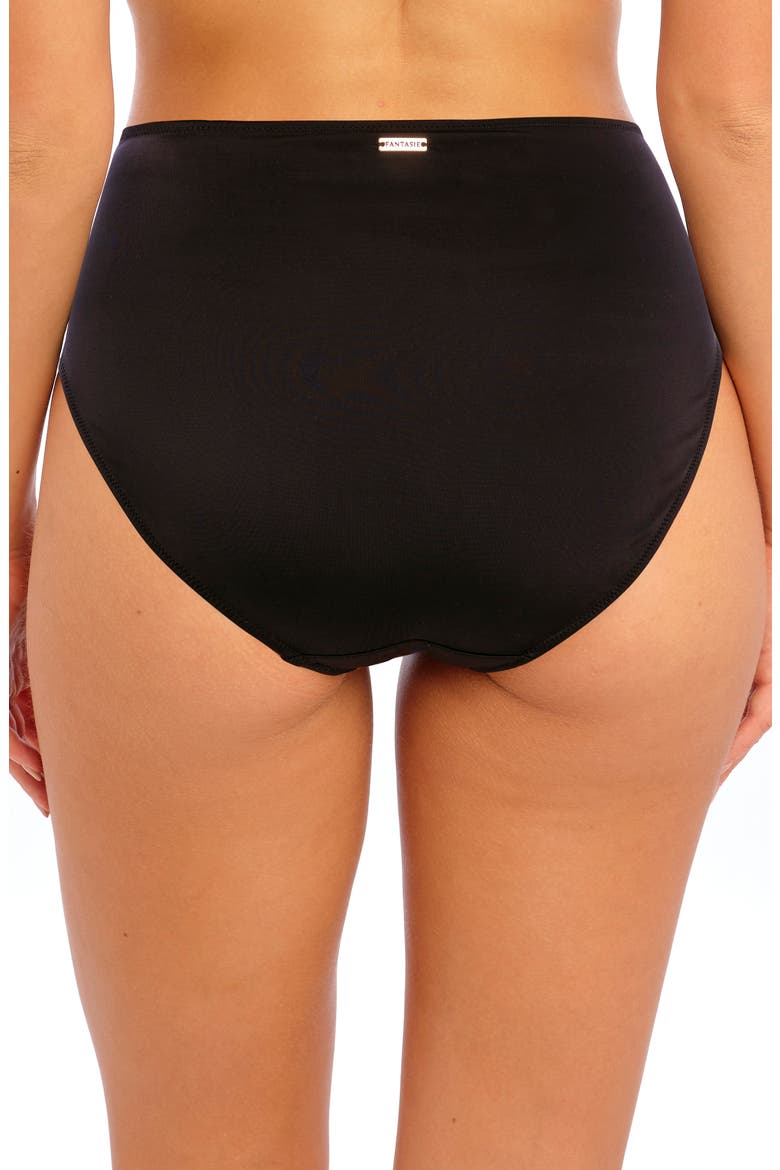 East Hampton Mid Rise Bikini Bottoms, Alternate, color, BLACK