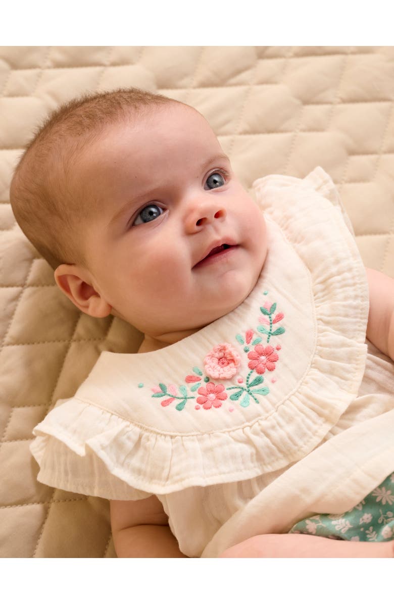 Purebaby Embroidered Top and Bloomer Set, Alternate, color, Silhouette Print