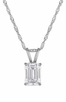 FZN 14K Gold Lab Grown Diamond Pendant Necklace