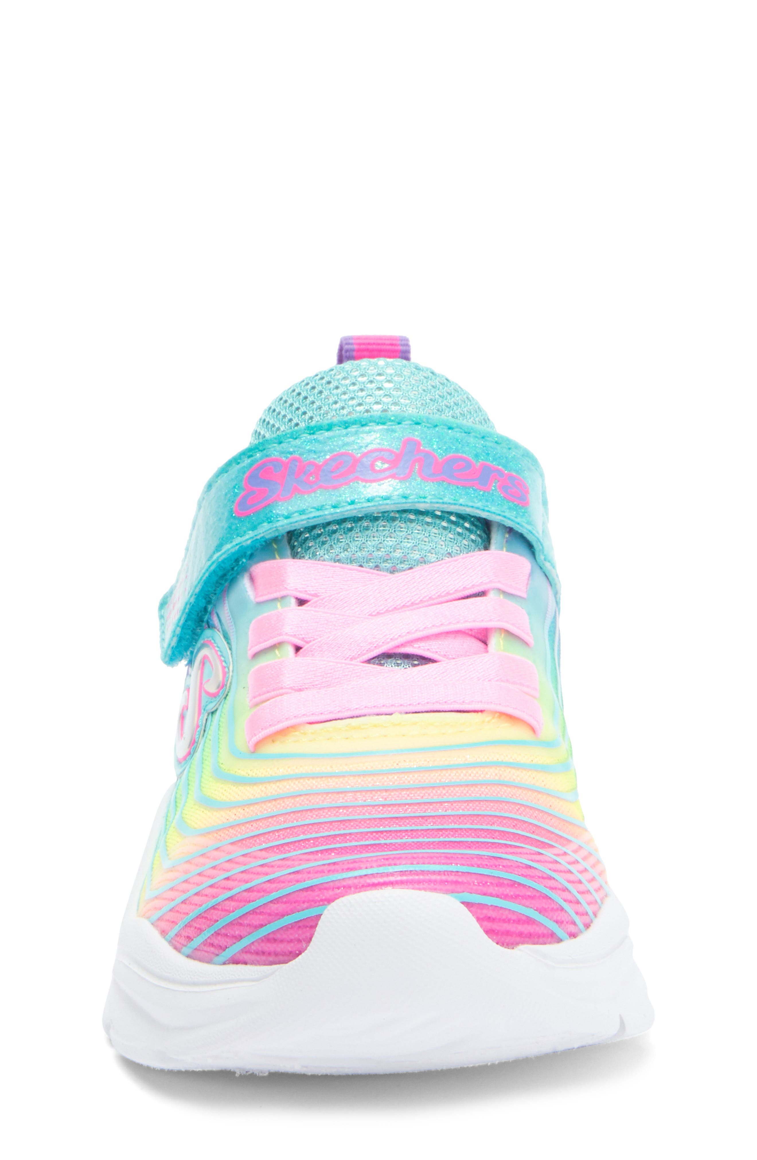 SKECHERS Kids' Power Jams Sneaker, Alternate, color, Turquoise/ Multi