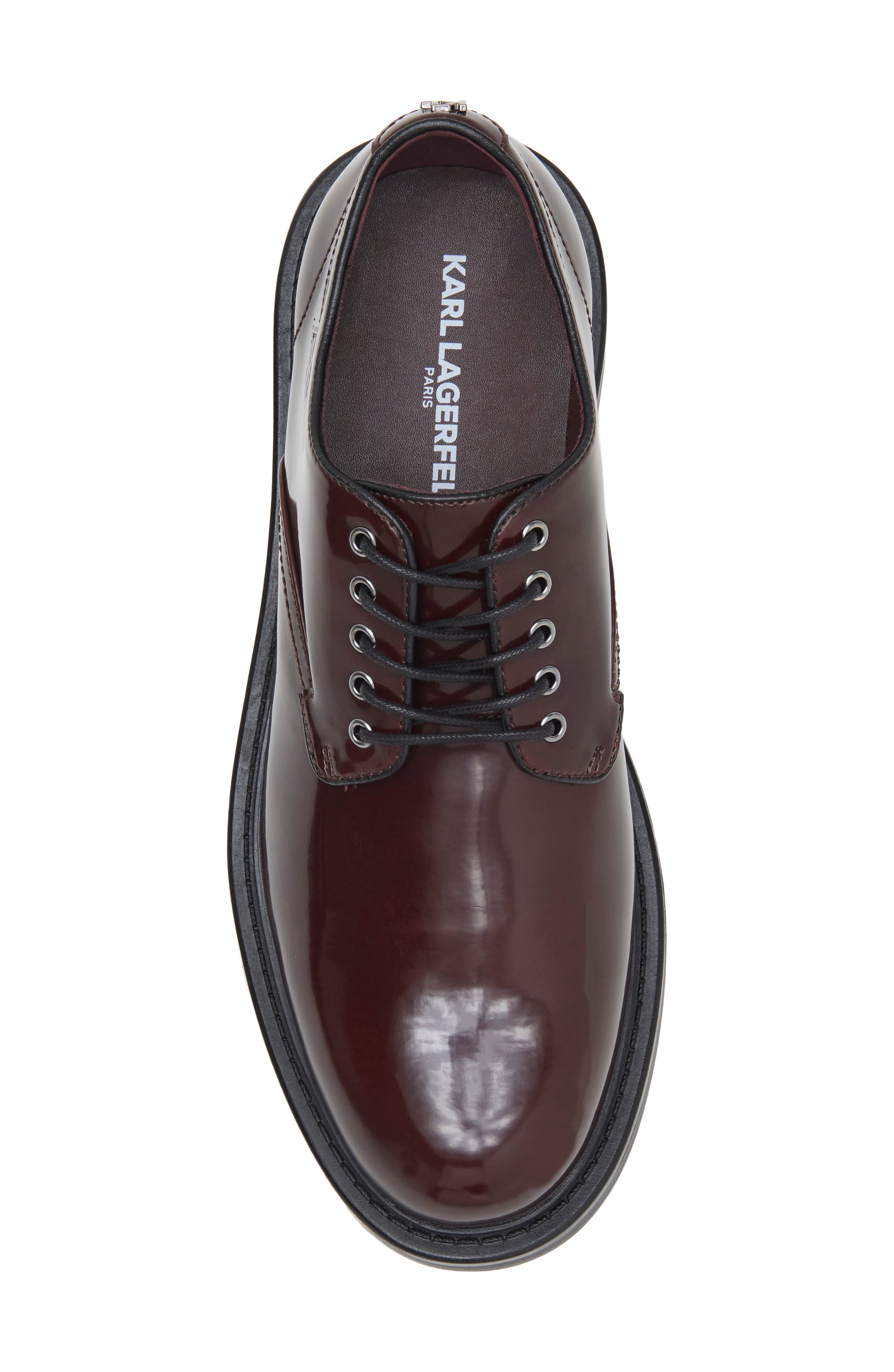Darcio Faux Leather Plain Toe Derby, Alternate, color, OXBLOOD
