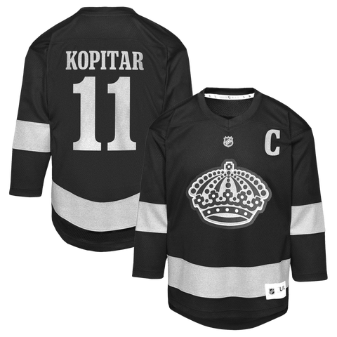Youth Anze Kopitar Black Los Angeles Kings Alternate Replica Jersey