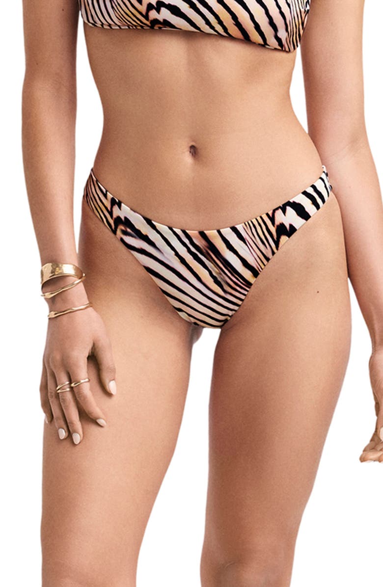 Vitamin A<sup>®</sup> California High Leg Bikini Bottoms, Main, color, Shell Stripe Ecoshimmer