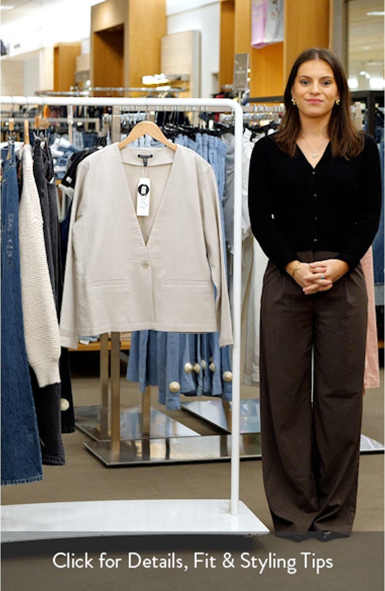 V-Neck Organic Cotton Jacket, sales video thumbnail