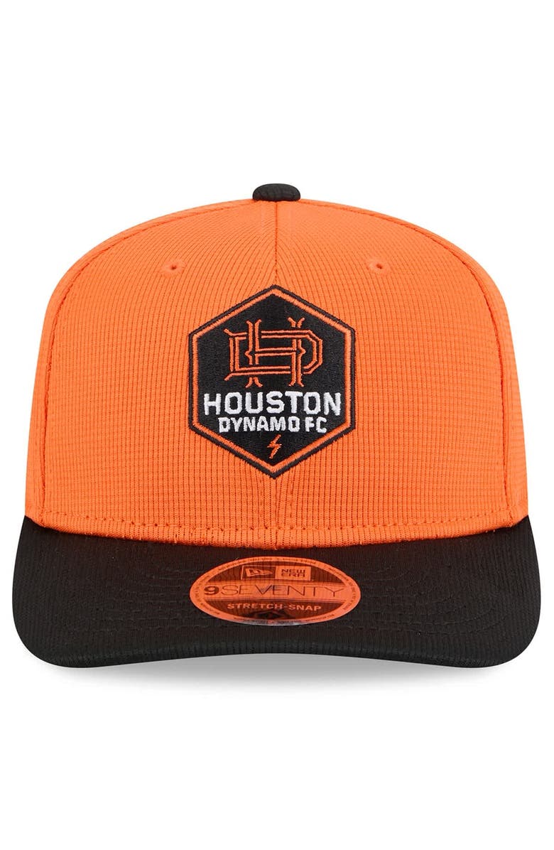 New Era Men's New Era Orange/Black Houston Dynamo FC 2025 Jersey Hook 9SEVENTY Stretch-Snap Hat, Alternate, color, Orange