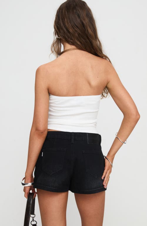 Princess Polly Symphony Denim Skort In Black