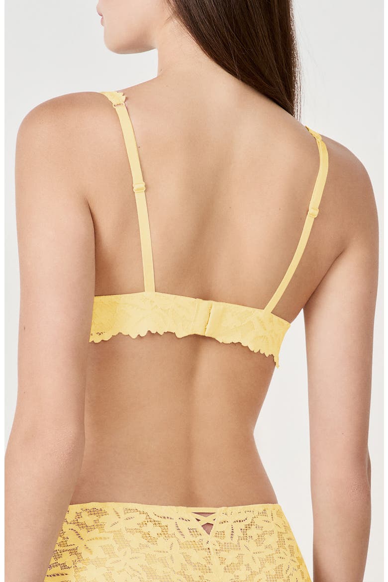 Legende Wireless Triangle Bra, Alternate, color, VANILLA