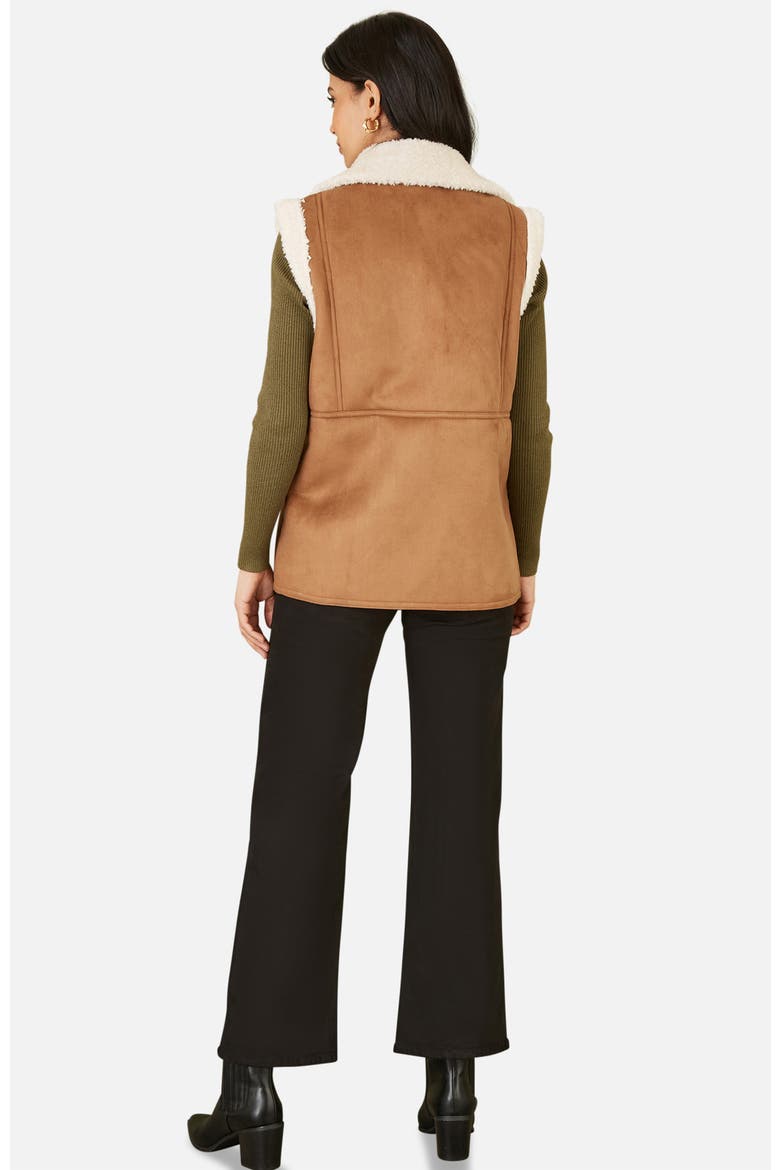Button Up Gilet, Alternate, color, Brown