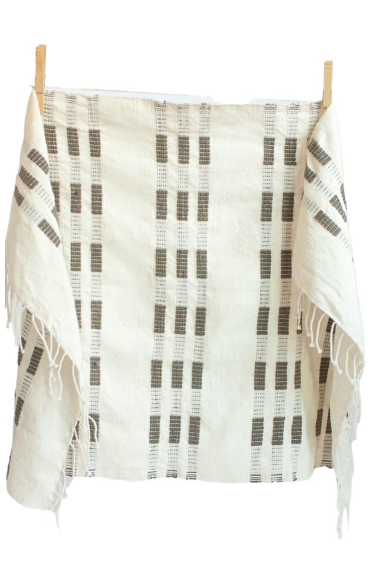 Soho Hand Towel, Main, color, Natural / Charcoal