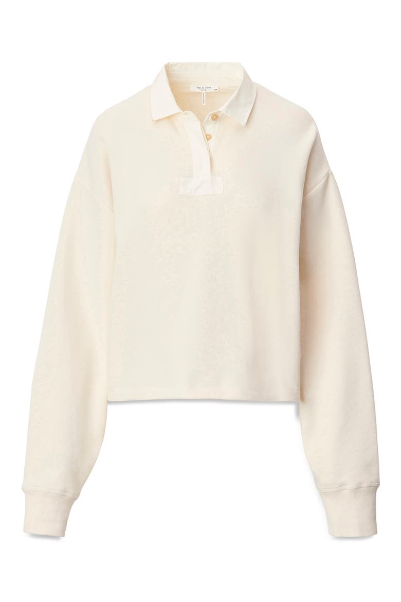 Vintage Terry Polo Sweatshirt, Alternate, color, SAND