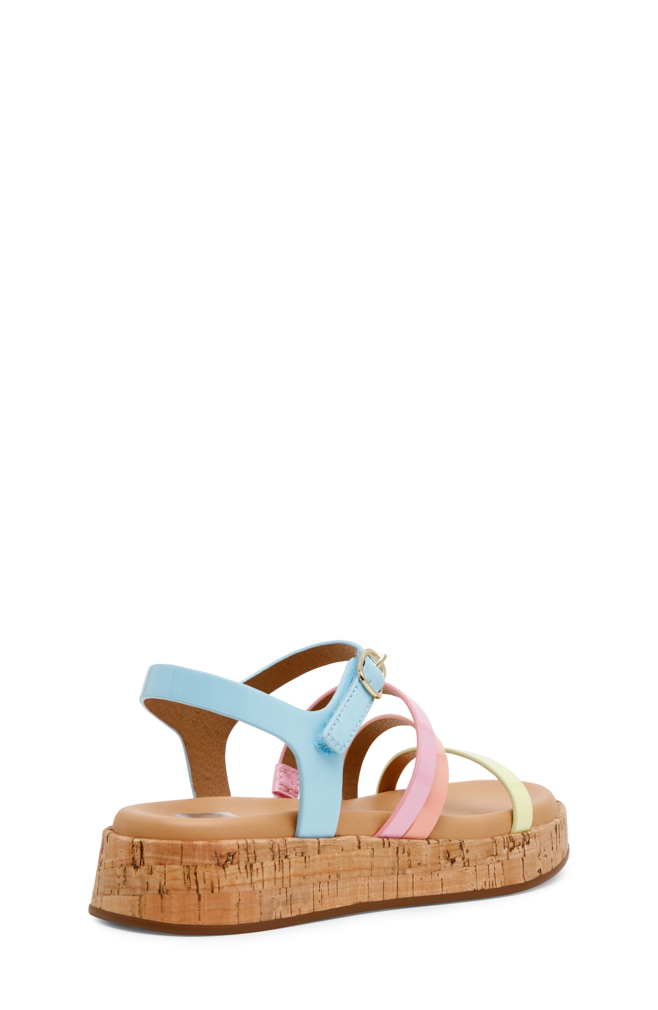 DV by Dolce Vita Kids' Swish Platform Sandal, Alternate, color, Rainbow