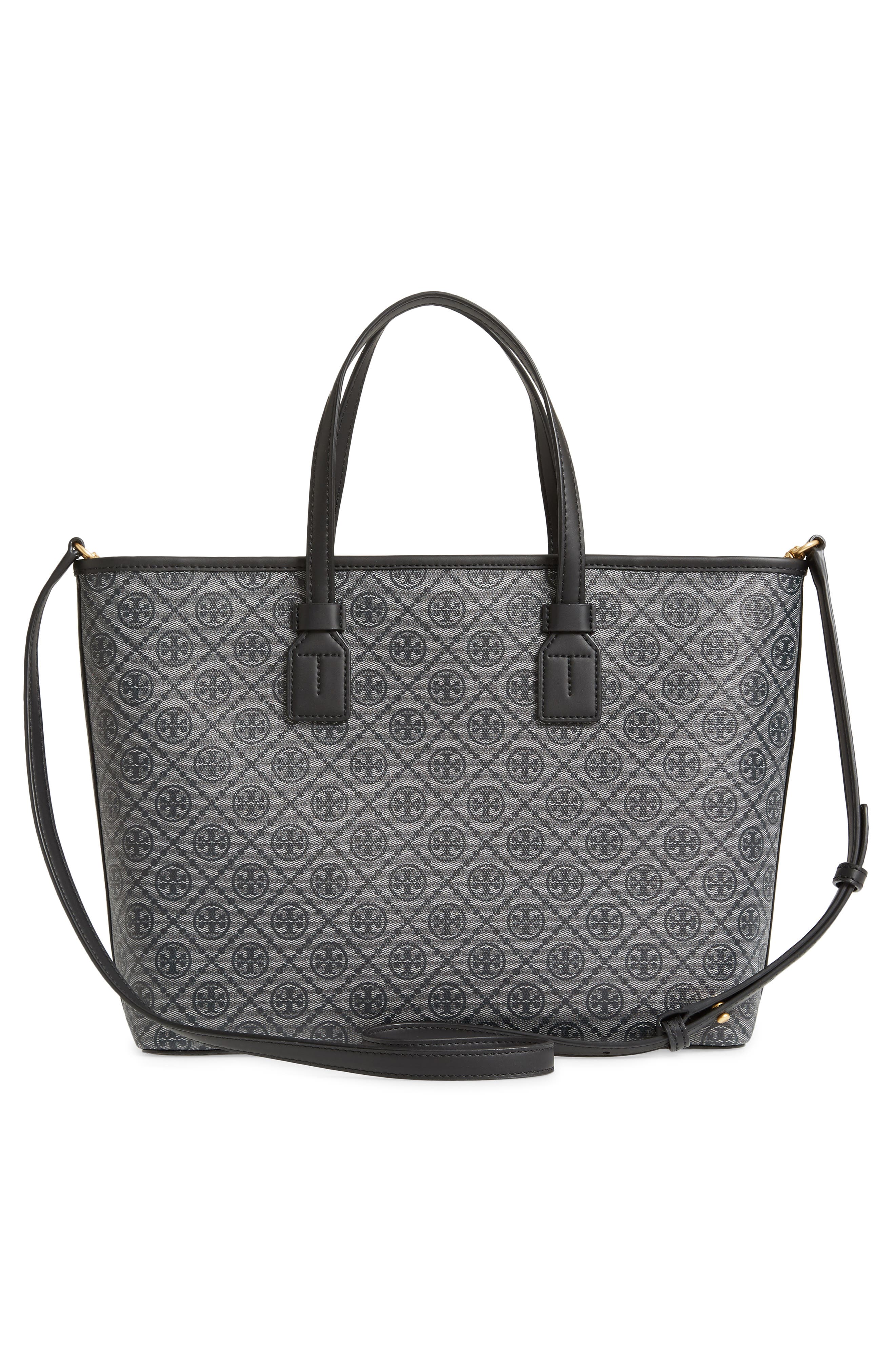 Tory Burch T Monogram Small Coated Canvas Tote, Alternate, color, 