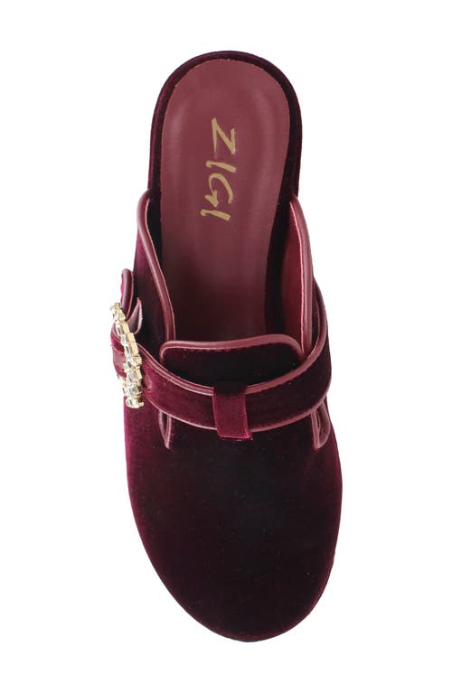 Zigi Macarena Platform Clog In Red