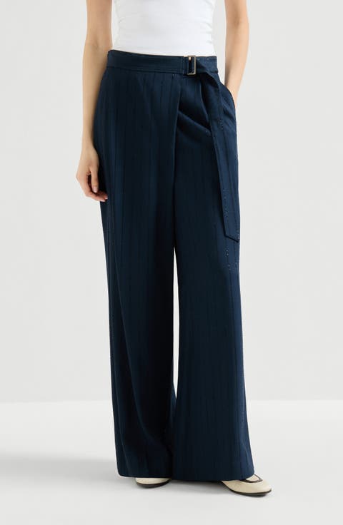 Dazzling chalk stripe trousers