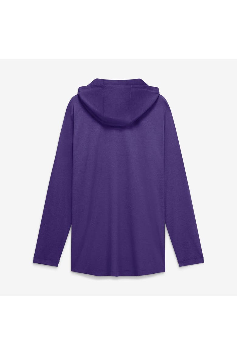 Men's Nike Purple LSU Tigers Primetime Pattern Tri-Blend Dri-FIT Long Sleeve Hooded T-Shirt, Alternate, color, Purple
