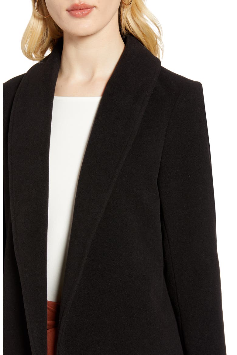Double Face Coat, Alternate, color, BLACK
