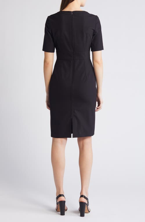 Hugo Boss Dirula Sheath Dress In Black