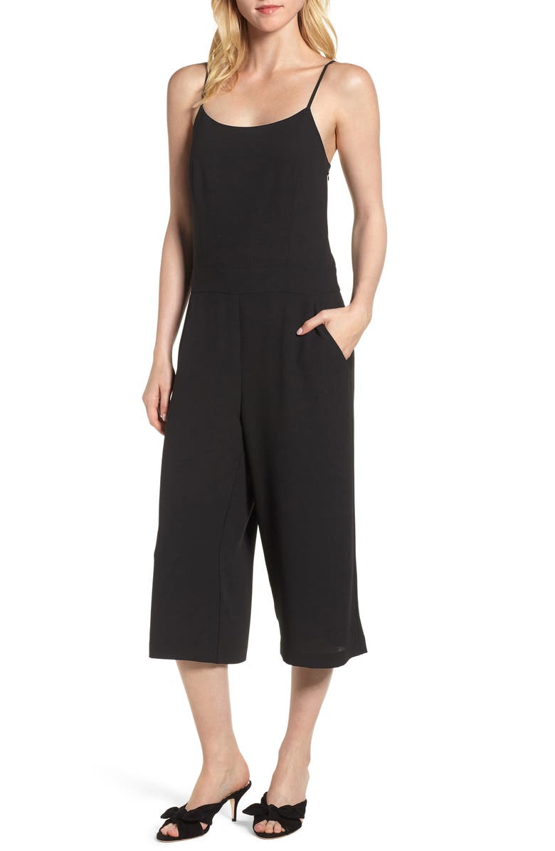 1.STATE Spaghetti Strap Culotte Jumpsuit, Main, color, 