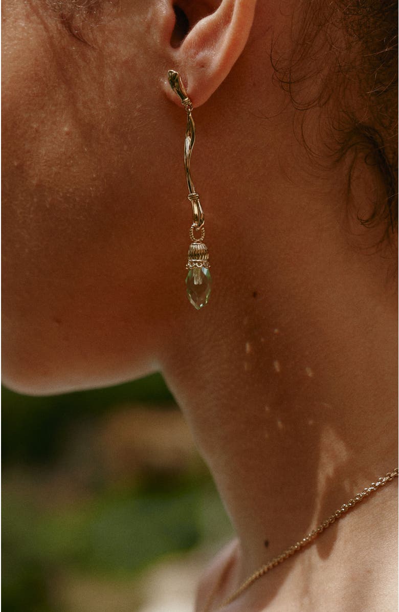 RC RETRO CHIC Nut Fairy Dangle Earrings, Alternate, color, Green & Gold