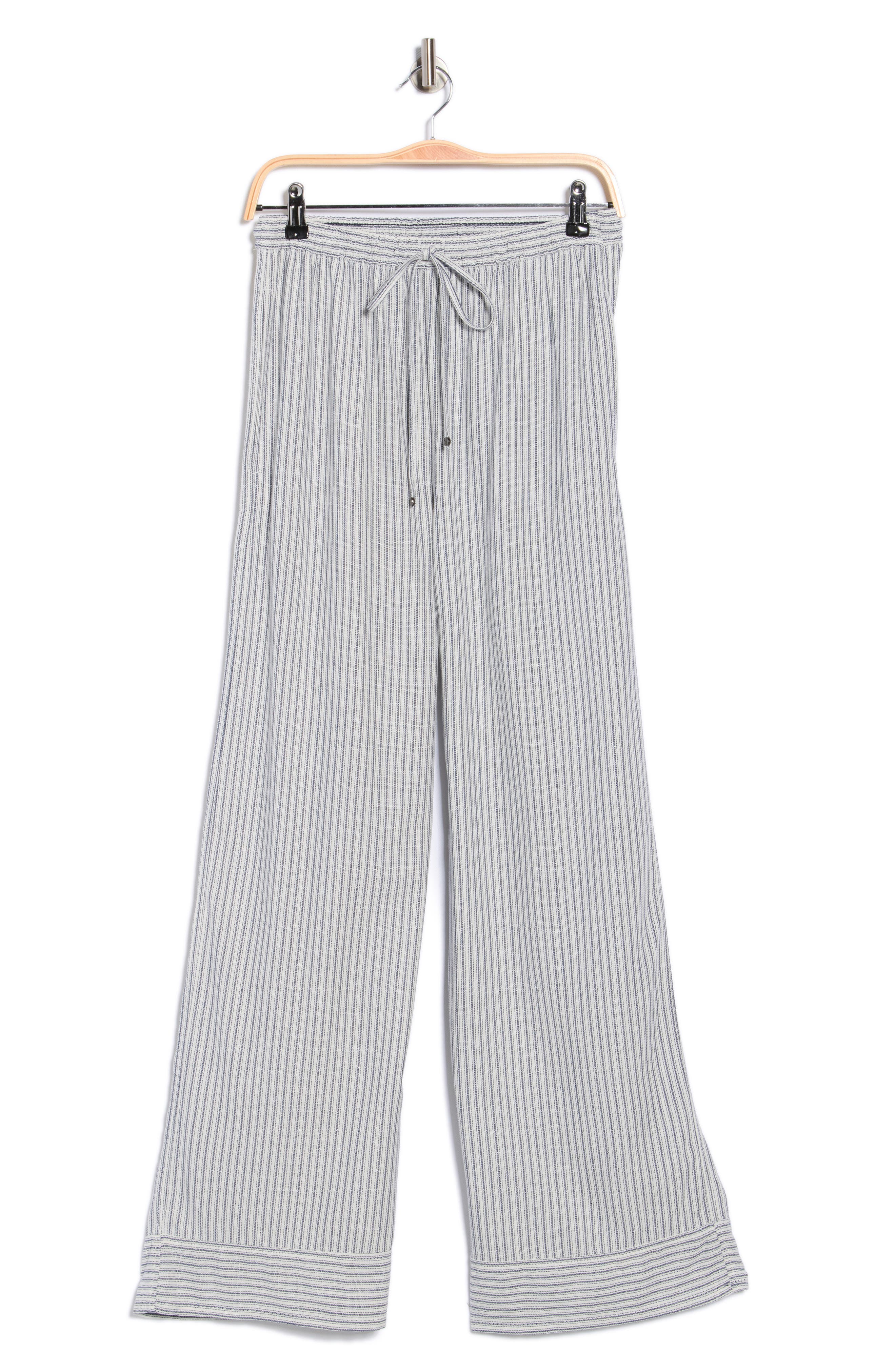 MAX STUDIO Stripe Wide Leg Pull-On Pants