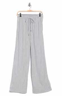 MAX STUDIO Stripe Wide Leg Pull-On Pants