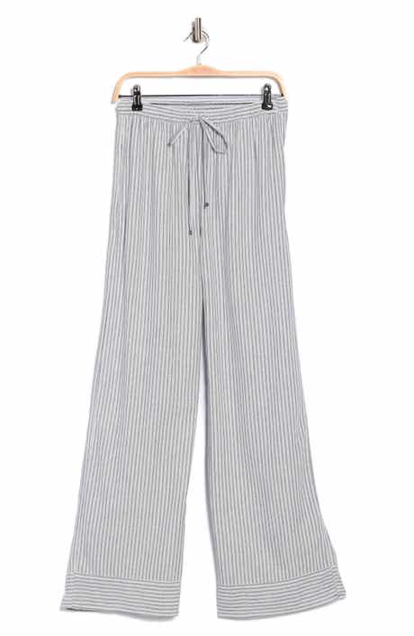 MAX STUDIO Stripe Wide Leg Pull-On Pants