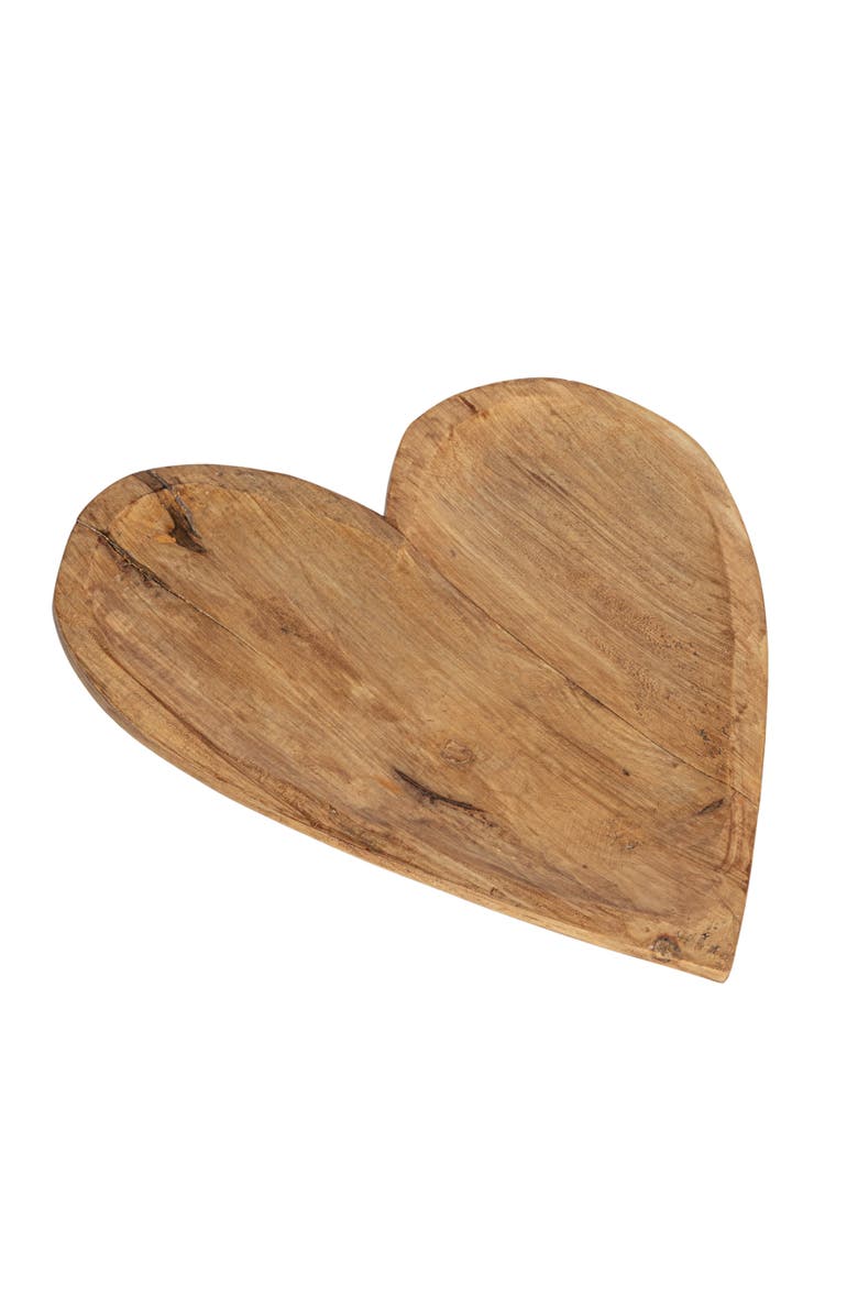 Storied Home Heartfelt Harvest Mango Wood Bowl, Natural, Main, color, 