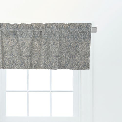Carol & Frank Desiree Blue Valance Set Of 2 In Gray