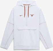 Nike Men's Nike White Texas Longhorns 2026 Sideline Anorak Half-Zip Hooded Jacket