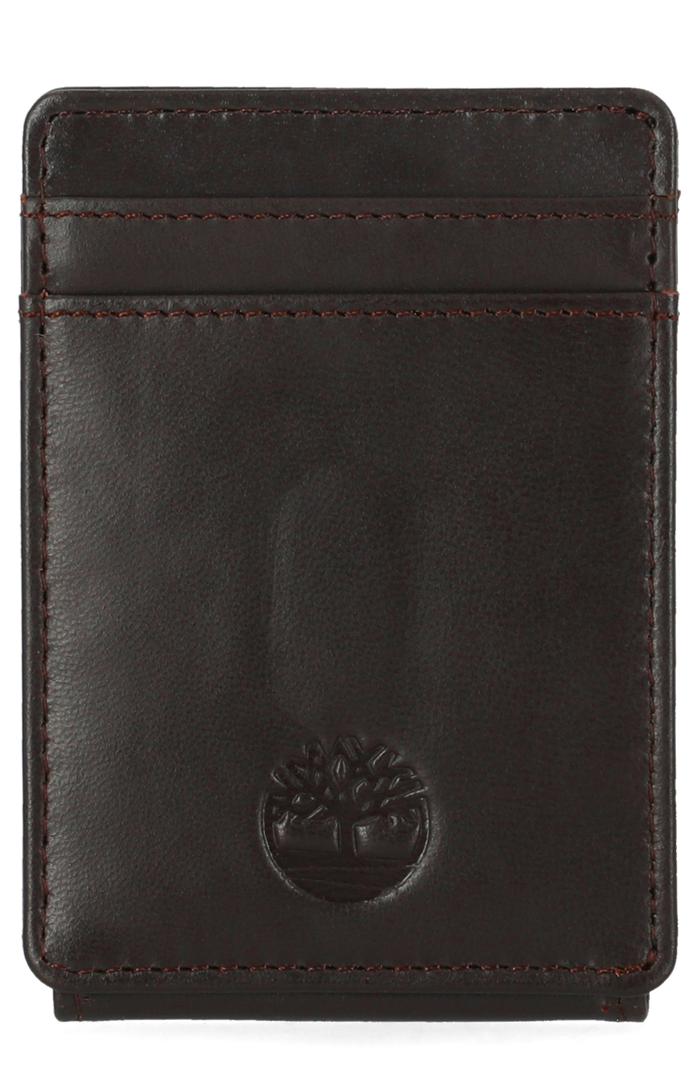 Magnetic Leather Card Case
