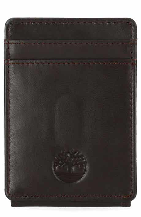 Magnetic Leather Card Case