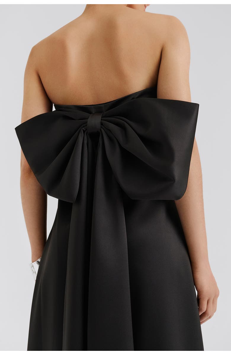 Malina Elmina Bow Detailed Maxi Dress, Alternate, color, Black