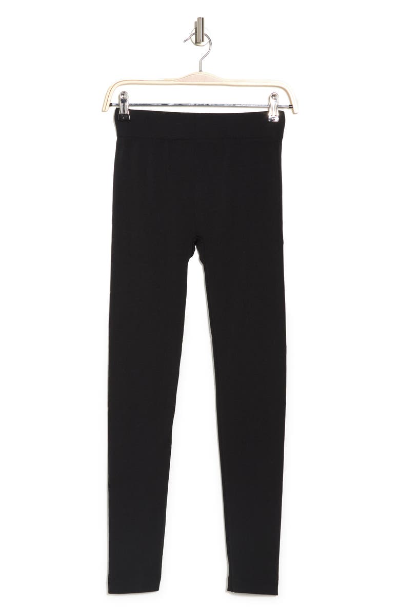 Hue Brushed Seamless Leggings, Alternate, color, Black