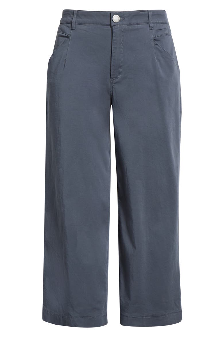 Wyatt Skyrise Crop Wide Leg Twill Pants, Alternate, color, SHADOW